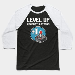 Level Up Complete Birthday Gamer I Don‘t Get Older Gift Present Baseball T-Shirt